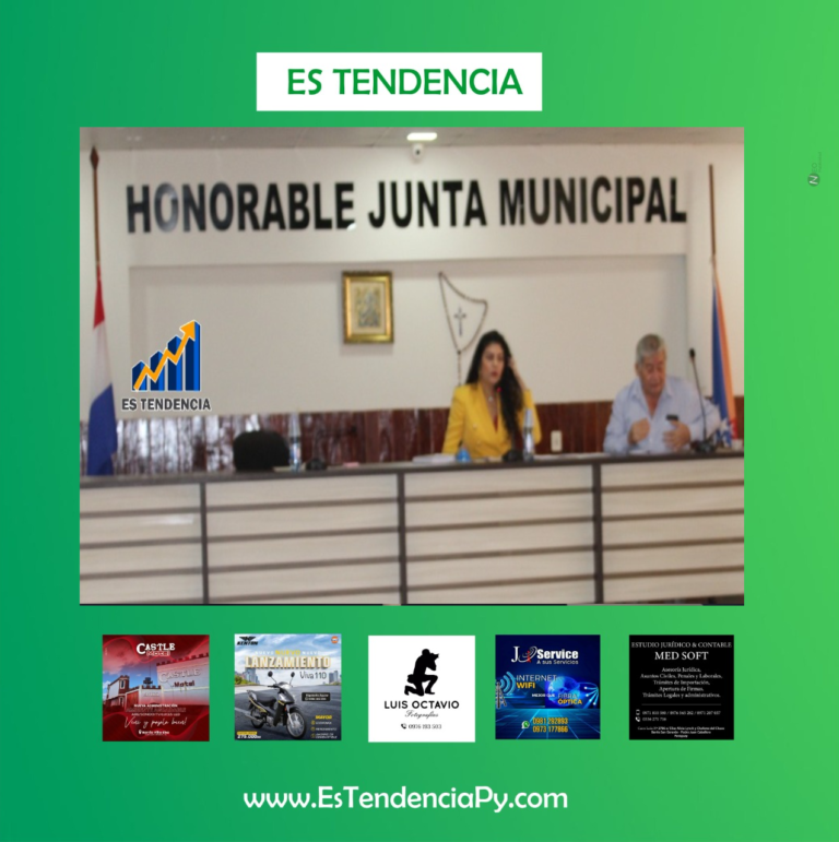 Presidencia de la Junta Municipal de Pedro Juan quedo a cargo de la Concejal Larissa Winckler.