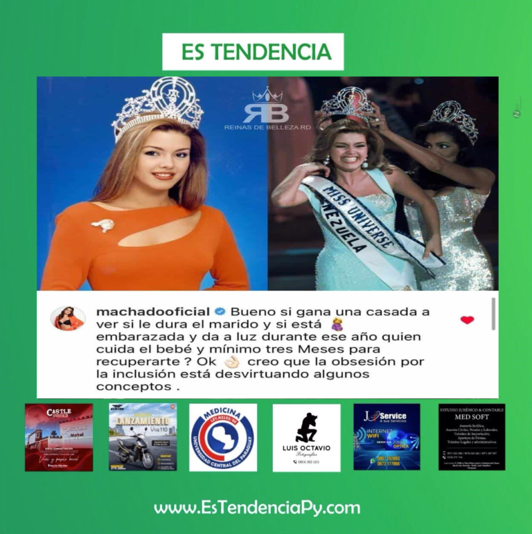 Ex MU criticó a la organizacion Miss Universo por aceptar a casadas y con hijos.