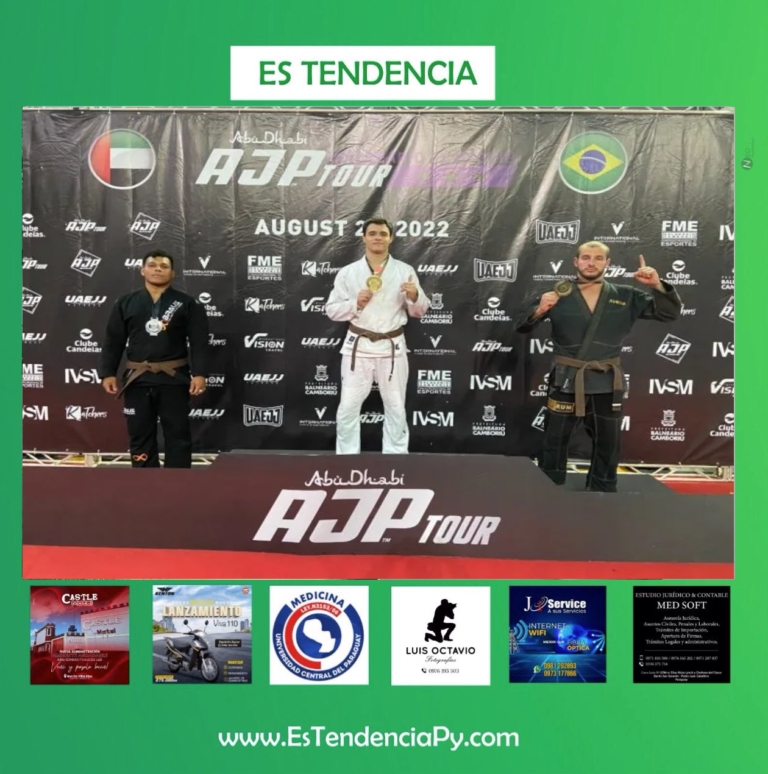 Paraguayos ganan 8 medallas en evento de Brazilian Jiujitsu