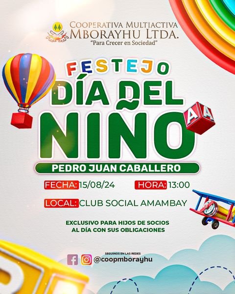 Cooperativa Mborayhu Organiza tradicioal festejo por dia del niño.