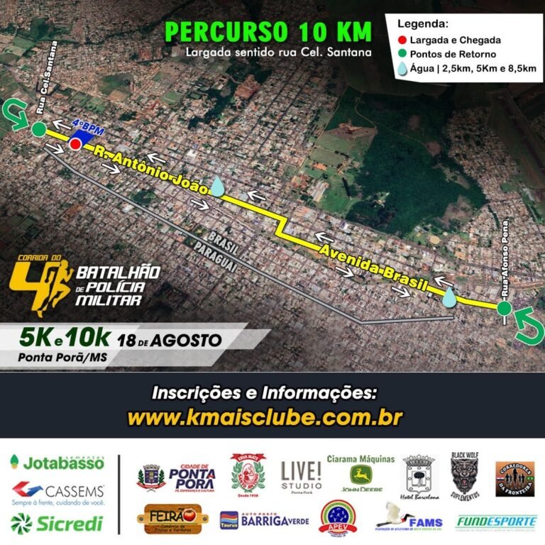 4º BPM realiza Corrida do Batalhão 2024 neste domingo